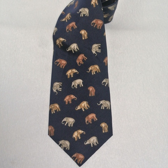 Jim Thompson Other - Jim Thompson Elephant Safari Silk Tie